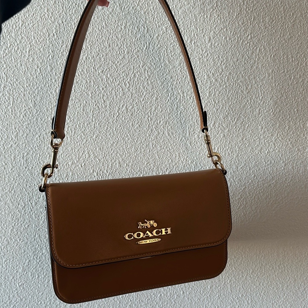 Brown coach purse